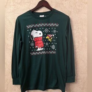 Snoopy  Long Sleeve Shirt - Green
